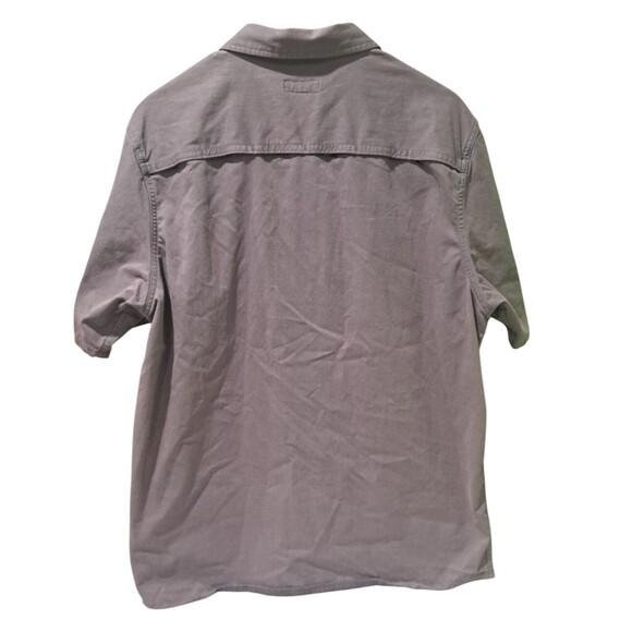 Patagonia Worn Wear Grey  Organic Cotton Short Sleeve  Shirt L  53295 - Picture 2 of 9